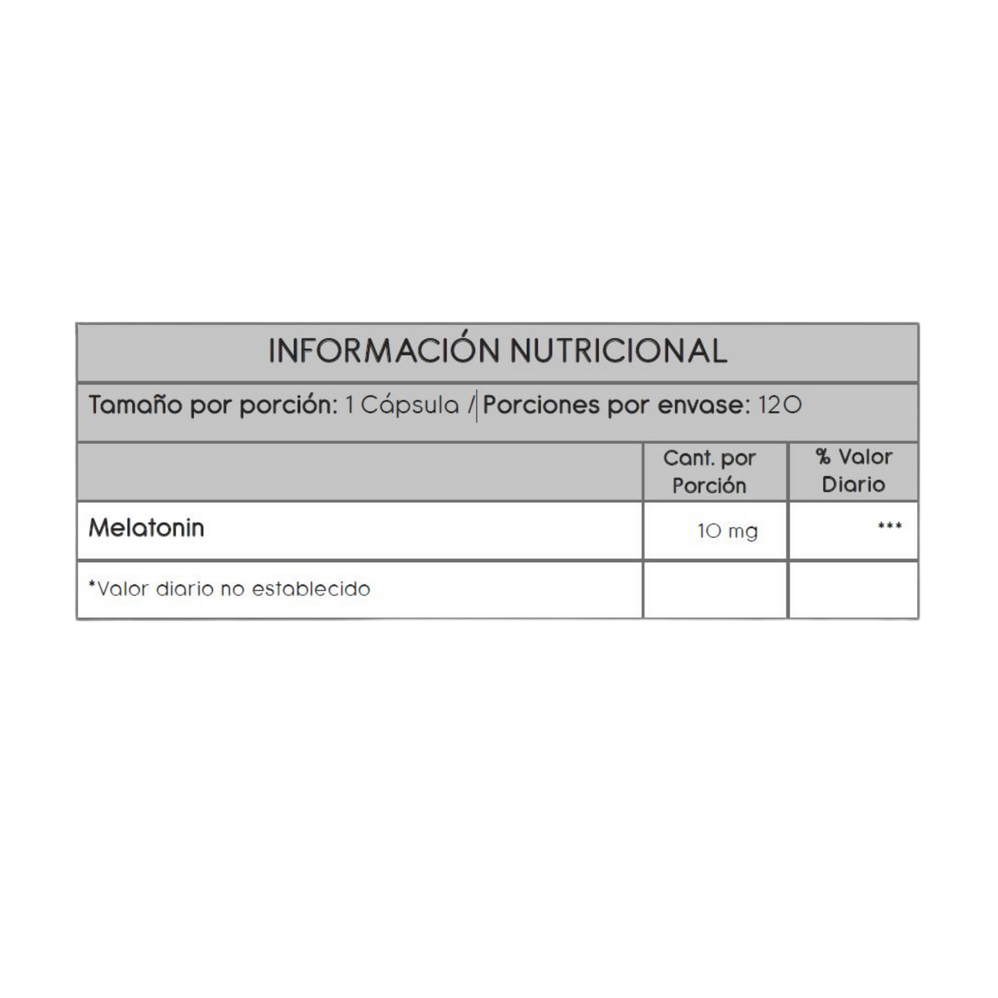 MELATONINA 10MG 120 CÁPSULAS