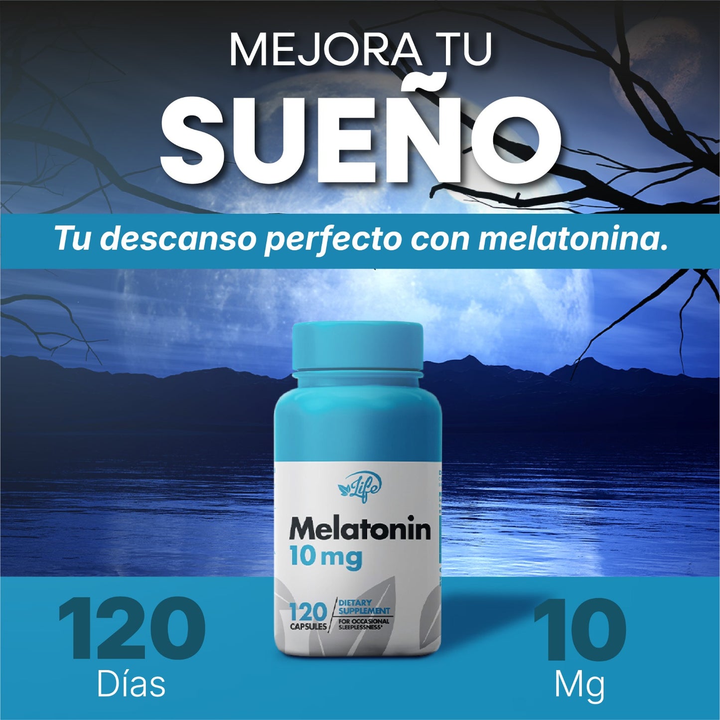 MELATONINA 10MG 120 CÁPSULAS