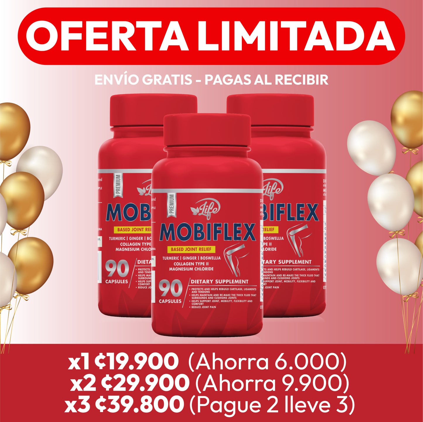 MOBIFLEX ANTINFLAMATORIO 90 CÁP.