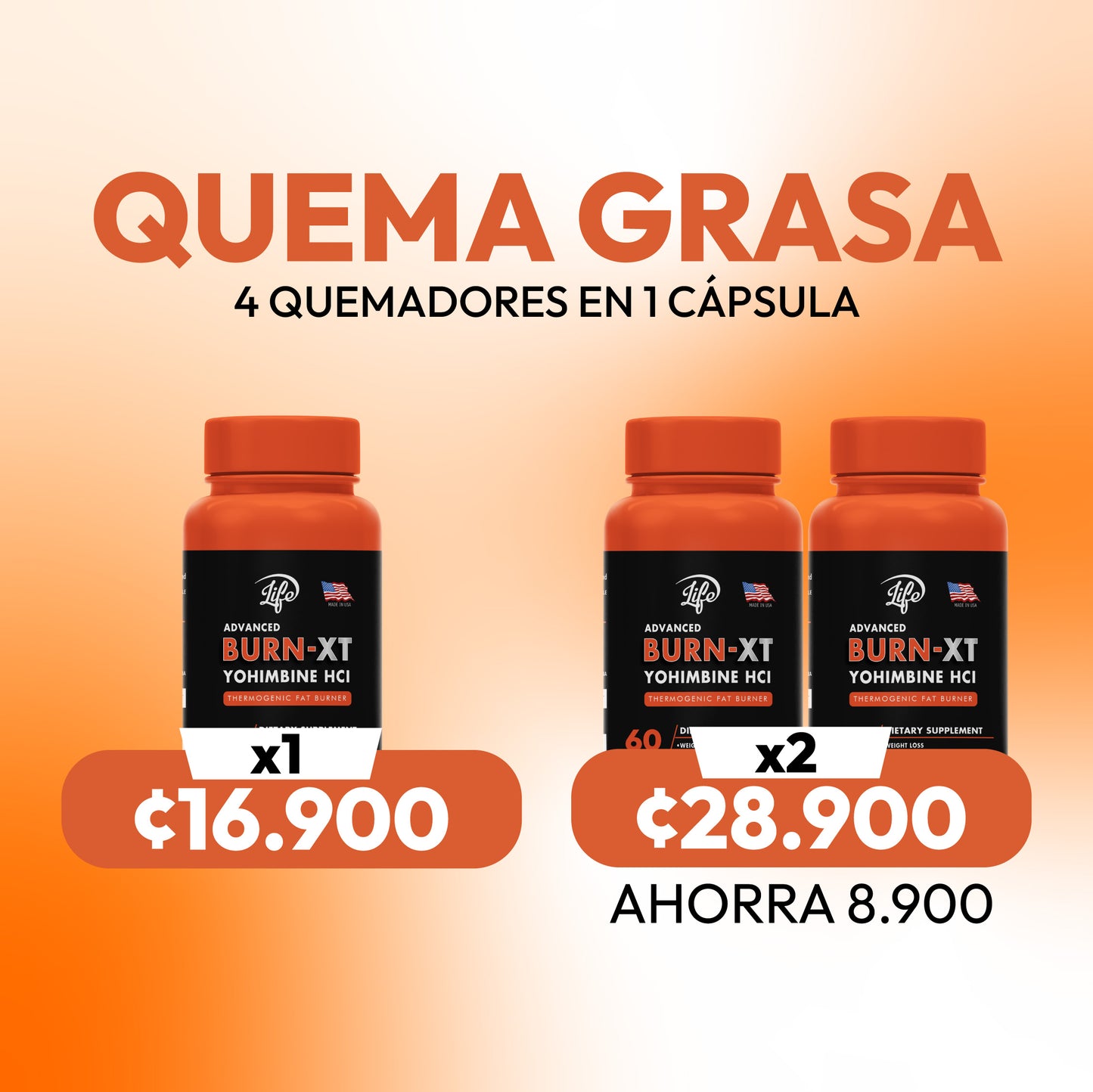 BURN XT QUEMADOR GRASA 60 CÁPSULAS