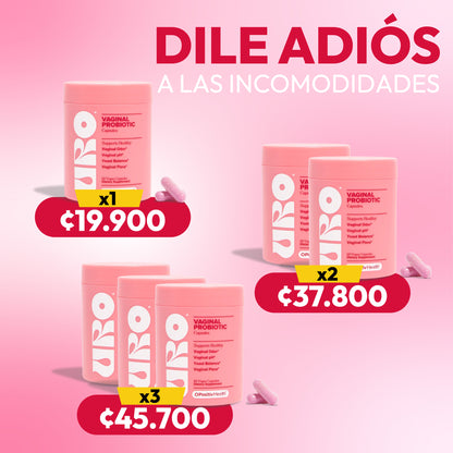 URO PROBIÓTICOS Y PREBIÓTIVOS 60CÁP.